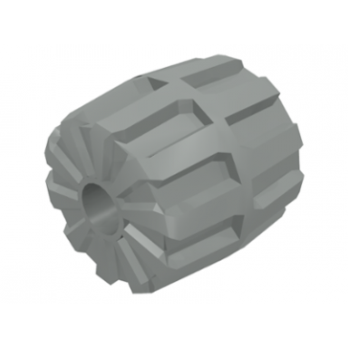 light gray wheel hard plastic small 22mm d x 24mm