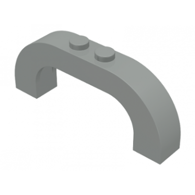 light gray arch 1 x 6 x 2 curved top