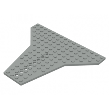 light gray wedge plate 16 x 14 shuttle