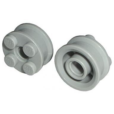 light gray wheel freestyle with technic pin hole