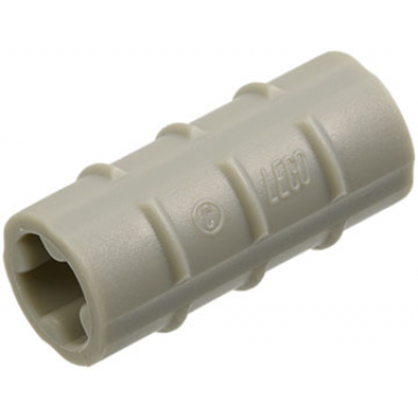 light gray technic axle connector 2l ridged with hole orientation