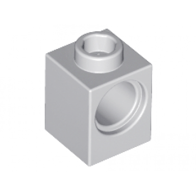 light gray technic brick 1 x 1 with hole