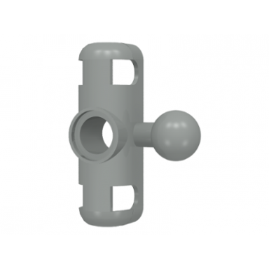 light gray technic steering arm small with pin hole and tow ball
