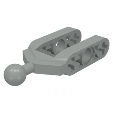 light gray technic steering knuckle arm with tow ball