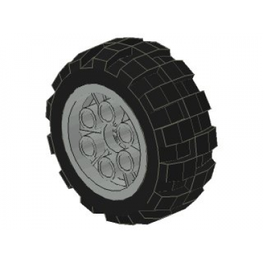 light gray wheel 20 x 30 balloon medium with black tire 20 x 30 balloon medium 6582 6581