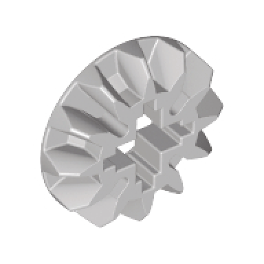light gray technic gear 12 tooth bevel