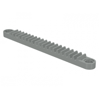 light gray technic gear rack 1 x 10 with holes