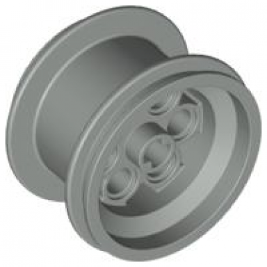 light gray wheel 36.8mm d x 26mm vr with axle hole