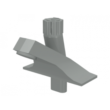 light gray tap 1 x 2 spout