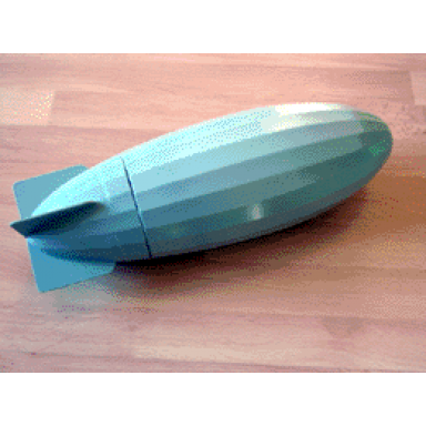 light gray container zeppelin expedition balloon
