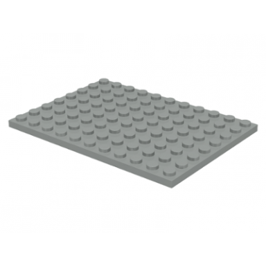 light gray plate 8 x 11