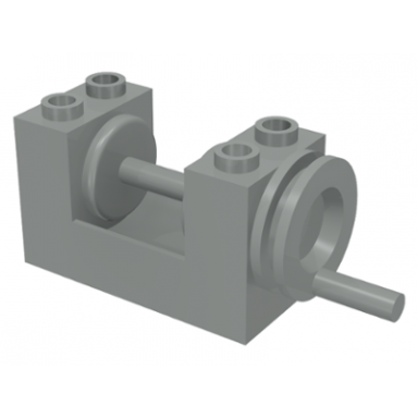 light gray string reel winch 2 x 4 x 2 with light gray drum