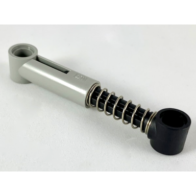 light gray technic shock absorber 6.5l with black piston rod - normal spring