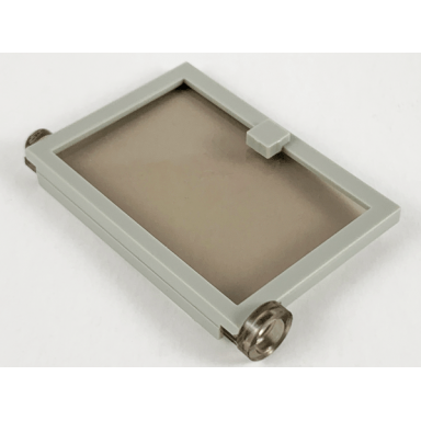 light gray door 1 x 4 x 5 left with trans-brown glass