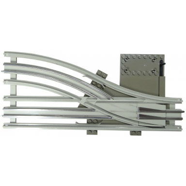light gray train track 12v switch point right type 2 - track only