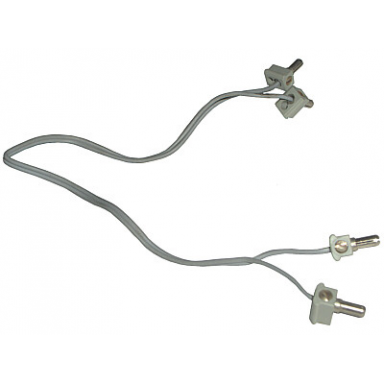 light gray electric wire 12v 4.5v with 2 leads 28 studs 22cm long with 4 light gray electric connector 1-way male squared