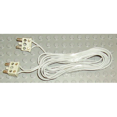 light gray electric wire 12v 4.5v with two 2-prong connectors 190 studs long