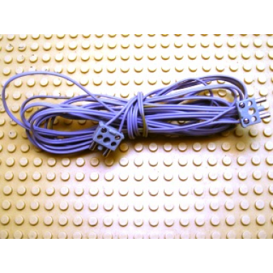 light gray electric wire 12v 4.5v with two variable color 2-prong connectors 375 studs 3m long -- list under connector color