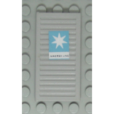 light gray window 1 x 3 x 5 shutter with maersk line logo pattern left side sticker - sets 1552-1 1651-2