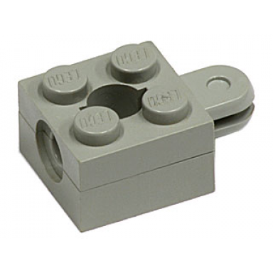 light gray arm holder brick 2 x 2 with round top hole with arm 792 793 795