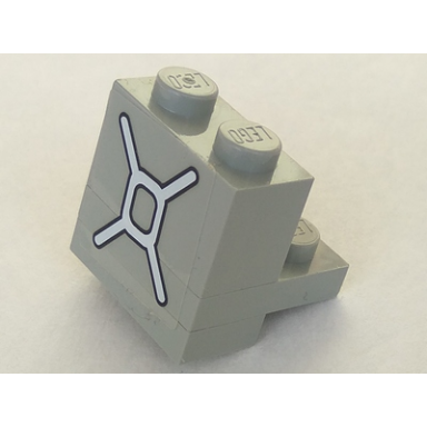 light gray stickered assembly 2 x 2 x 1 2 3 with jerry can pattern sticker - set 5561 - 1 brick 1 x 2 1 plate 2 x 2 1 plate 1 x 2