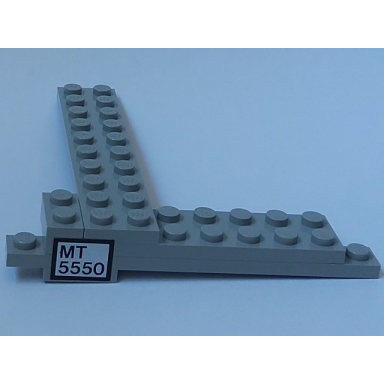 light gray stickered assembly 10 x 10 x 1 1 3 with mt 5550 pattern sticker - set 5550 - 2 plate 1 x 2 1 plate 1 x 10 1 plate 2 x 8 1 plate 2 x 10
