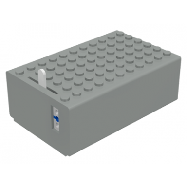 light gray electric 4.5v battery box 6 x 11 x 3 1 3 type iii for 1-prong 2-prong connectors