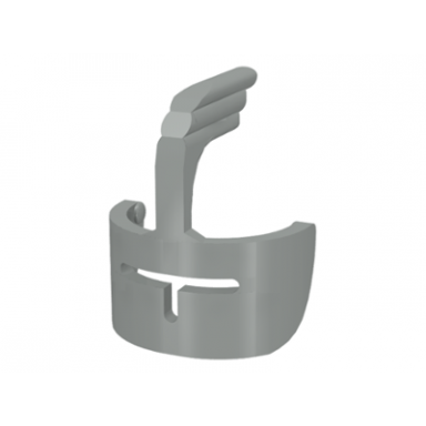 light gray minifigure visor castle with grille and feather