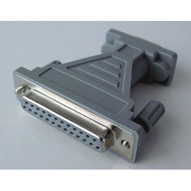 light gray electric connector serial 9 pin male to 25 pin female adapter