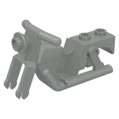 light gray motorcycle town body