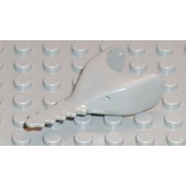 light gray shark head sawfish with debossed eyes