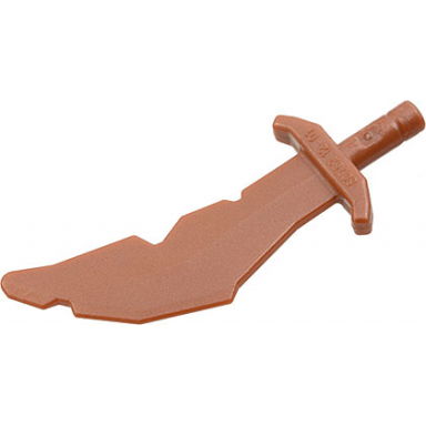 copper minifigure weapon sword scimitar with nicks
