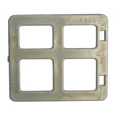 pearl light gray duplo door window pane 1 x 4 x 3 with 4 different size panes square corners