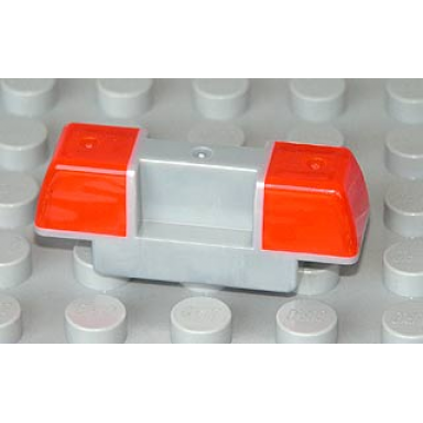 pearl light gray duplo siren with trans-neon orange lights
