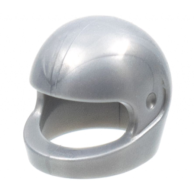 pearl light gray minifigure headgear helmet motorcycle standard