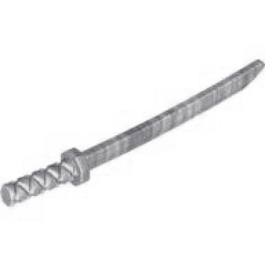 pearl light gray minifigure weapon sword shamshir katana octagonal guard