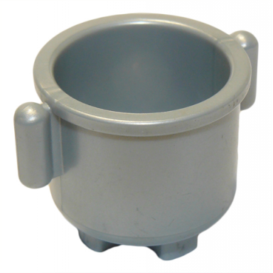 pearl light gray duplo utensil kettle with closed smooth handles 2 x 2 x 1 1 2