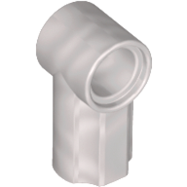 pearl light gray technic axle and pin connector angled 1