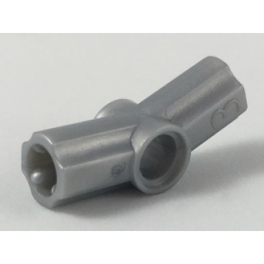 pearl light gray technic axle and pin connector angled 3 - 157.5 degrees