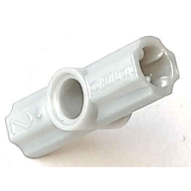 pearl light gray technic axle and pin connector angled 2 - 180 degrees
