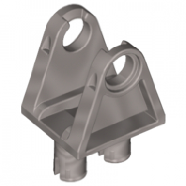 pearl light gray technic steering arm with pins
