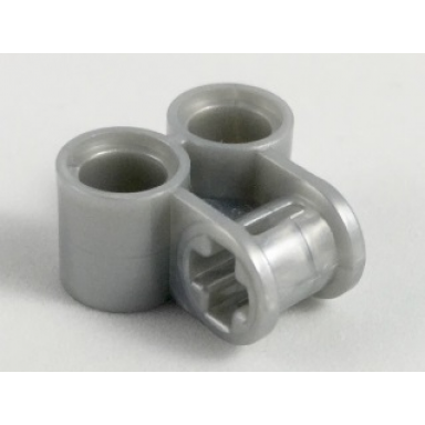 pearl light gray technic axle and pin connector perpendicular double
