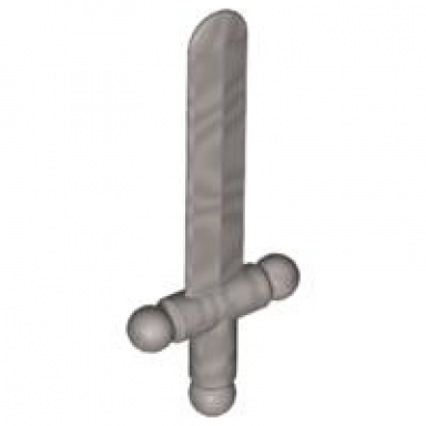 pearl light gray minifigure weapon sword shortsword