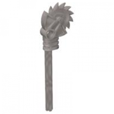 pearl light gray bionicle weapon long axle circular saw staff with pin hole