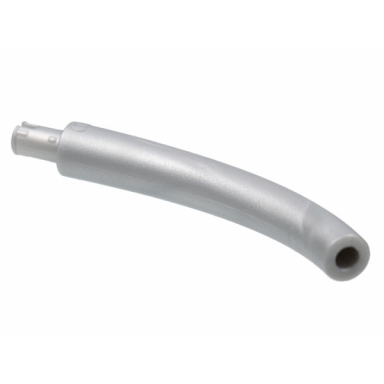 pearl light gray dinosaur tail neck middle section with bar hole and technic pin