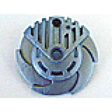 pearl light gray bionicle weapon 5 x 5 shield with saw blades circular