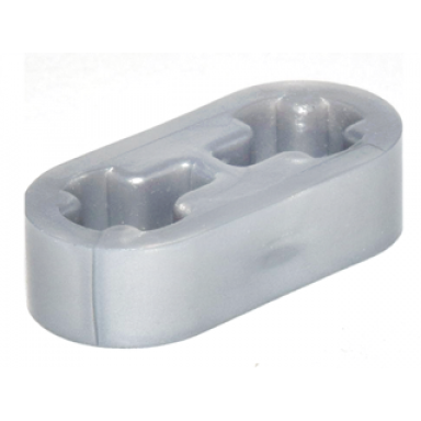pearl light gray technic liftarm thin 1 x 2 - axle holes