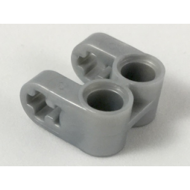 pearl light gray technic axle and pin connector perpendicular double split