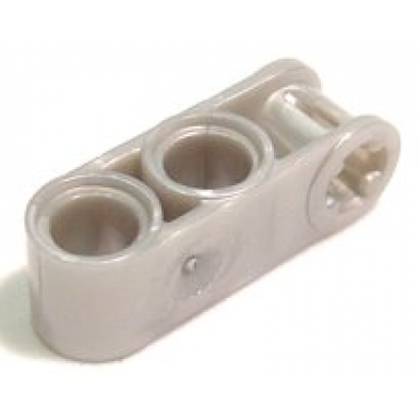 pearl light gray technic axle and pin connector perpendicular 3l with 2 pin holes