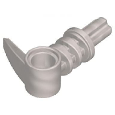 pearl light gray bionicle 2 x 3 axle connector with tooth